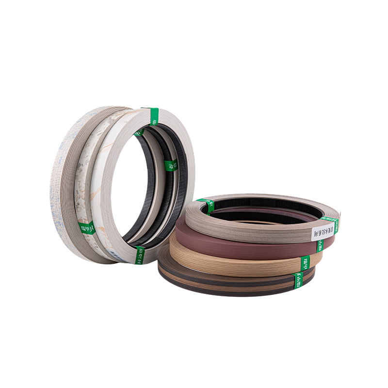 Bandas de borde de grano de madera tradicionales de PVC con apariencia realista de grano de madera para muebles y gabinetes
